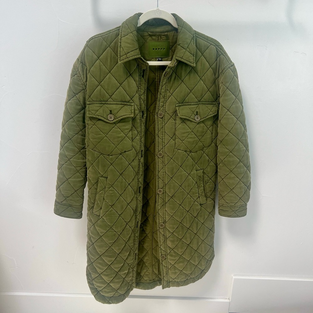 Blank NYC Olive Quilted Happy Camper Jacket